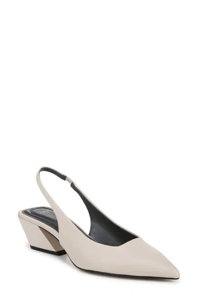 Sarto By Franco Sarto Gena Slingback Pointed Toe Pump In Chalk