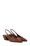 Sarto By Franco Sarto Gena Slingback Pointed Toe Pump In Tobacco