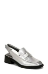 Sarto By Franco Sarto Gianna Slingback Loafer In Silver