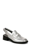 Sarto By Franco Sarto Gianna Slingback Loafer In Silver