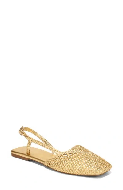 Sarto By Franco Sarto Ilona Slingback Flat In Gold