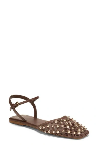 Sarto By Franco Sarto Inali Ankle Strap Flat In Burgundy
