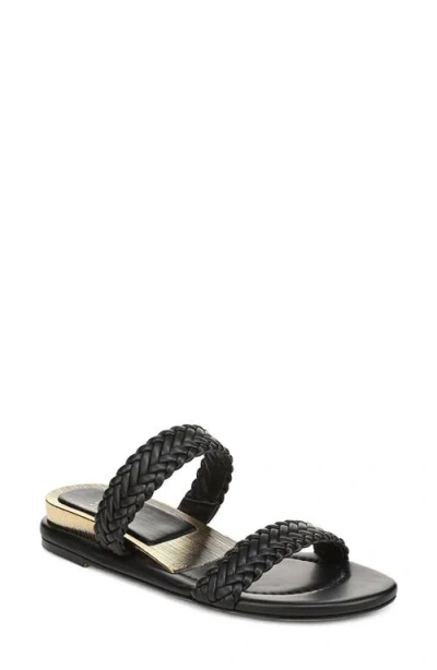 Sarto By Franco Sarto Maggie Two-strap Wedge Sandal In Black