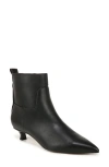 Sarto By Franco Sarto Mala Pointed Toe Kitten Heel Bootie In Black