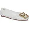 Sarto By Franco Sarto Maya Ballet Flat In White