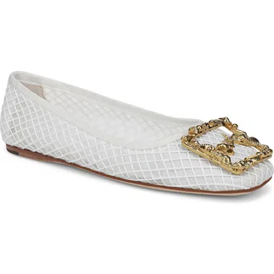 Sarto By Franco Sarto Maya Ballet Flat In White