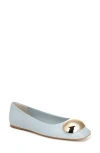 Sarto By Franco Sarto Maya Square Toe Ballet Flat In Blue