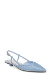 Sarto By Franco Sarto Pheby Slingback Pointed Toe Flat In Blue