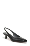 Sarto By Franco Sarto Raven Slingback Kitten Heel Pump In Black
