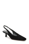 Sarto By Franco Sarto Raven Slingback Kitten Heel Pump In Black