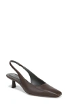 Sarto By Franco Sarto Raven Slingback Kitten Heel Pump In Brown