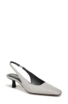 Sarto By Franco Sarto Raven Slingback Kitten Heel Pump In Gray