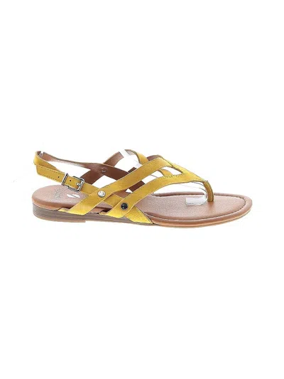 Pre-owned Sarto By Franco Sarto Sandals In Yellow