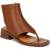 Sarto By Franco Sarto Skye Zip Cutaway Sandal Bootie In Brown