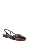Sarto By Franco Sarto Telica Slingback Flat In Brown