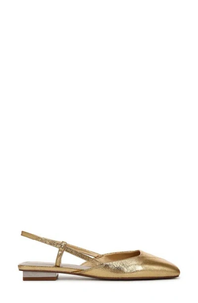 Sarto By Franco Sarto Telica Slingback Flat In Gold