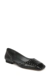 Sarto By Franco Sarto Tracy Half D'orsay Flat In Black