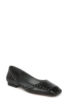 Sarto By Franco Sarto Tracy Half D'orsay Flat In Black
