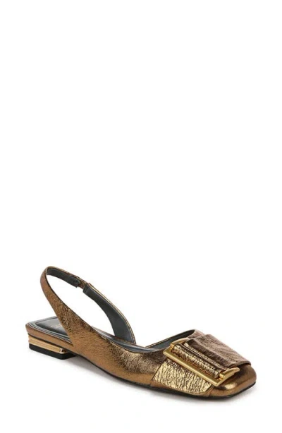 Sarto By Franco Sarto Tracy Slingback Half D'orsay Flat In Bronze