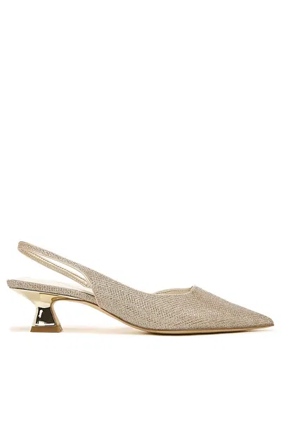 Sarto Devin 2 Slingback Heels In Silver