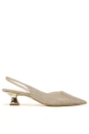 Sarto Devin 2 Slingback Heels In Silver