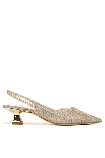 Sarto Devin 2 Slingback Heels In Silver