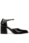 Sarto Diona Ankle-strap Heels In Black