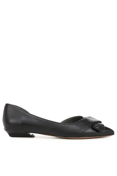 Sarto Elisha 2 Half D'orsay Pointed-toe Flats In Black