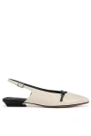 Sarto Emma Slingback Flats In White