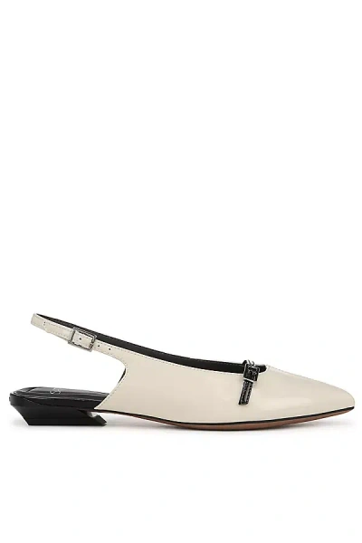 Sarto Emma Slingback Flats In White
