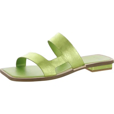 Sarto Franco Sarto Emily Womens Strappy Open Toe Slide Sandals In Green