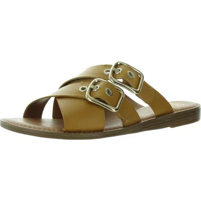 Sarto Franco Sarto Gaia Womens Buckle Leather Slide Sandals In Multi