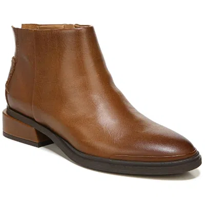 Sarto Franco Sarto Nemi Womens Zipper Leather Ankle Boots In Brown