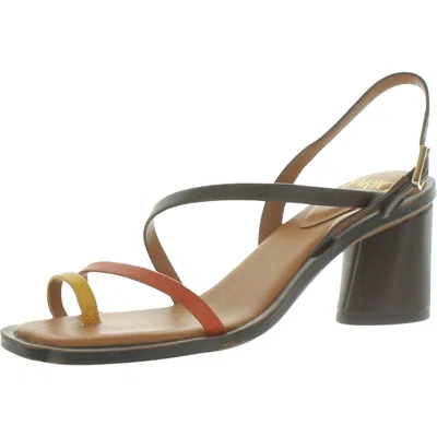 Sarto Franco Sarto Rache Womens Leather Slingback Dress Sandals In Brown
