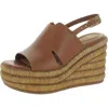 Sarto Franco Sarto Tamryn Womens Leather Adjustable Espadrilles In Brown