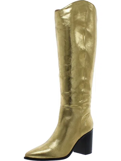 Sarto Franco Sarto Ticada Womens Pointed Toe Knee-high Boots In Gold
