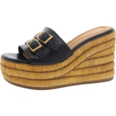 Sarto Franco Sarto Torino Womens Suede Platform Sandals In Black