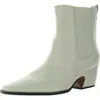Sarto Franco Sarto Vianca Womens Zipper Leather Booties In White