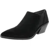 Sarto Franco Sarto Womens Block Heel Faux Suede Ankle Boots In Black