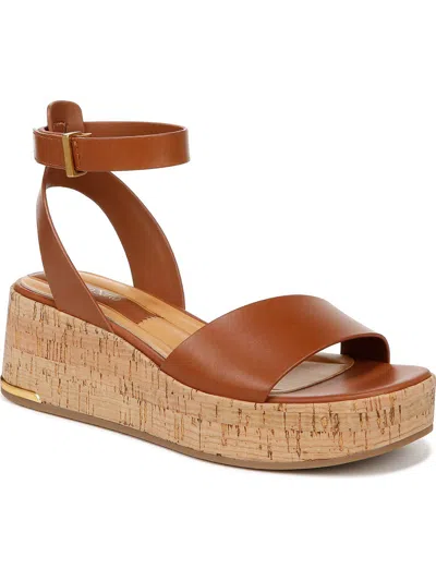 Sarto Franco Sarto Womens Leather Platform Sandals In Brown