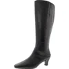 Sarto Franco Sarto Womens Zipper Leather Knee-high Boots In Black