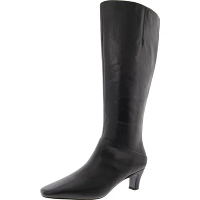 Sarto Franco Sarto Womens Zipper Leather Knee-high Boots In Black