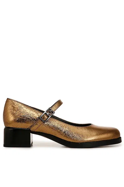Sarto Pesara Mary Jane Heels In Gold