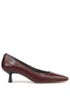 Sarto Ryan Kitten-heel Pumps In Burgundy