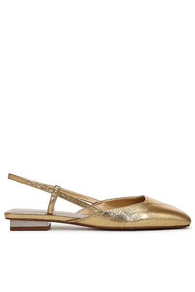 Sarto Telica Slingback Flats In Gold