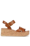 Sarto Tilly Platform Heels In Brown