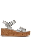 Sarto Tilly Platform Heels In Silver
