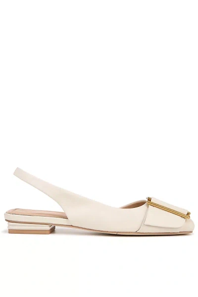 Sarto Tracy Slingback Flats In White