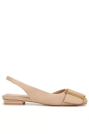 Sarto Tracy Slingback Flats In White