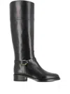 Sartore 40mm Buckle-strap Leather Boots In Black
